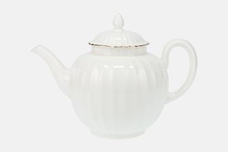 Royal Worcester Strathmore - White - Fluted Teapot 2pt
