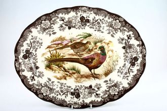 Palissy Game Series - Birds Oval Platter pheasant 15 3/4"