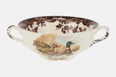 Palissy Game Series - Birds Soup Cup Partridge and Mallard, Quail on inside 5" x 2" thumb 3