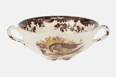 Palissy Game Series - Birds Soup Cup Pheasant and Woodcock, Pheasant on inside 5" x 2" thumb 1