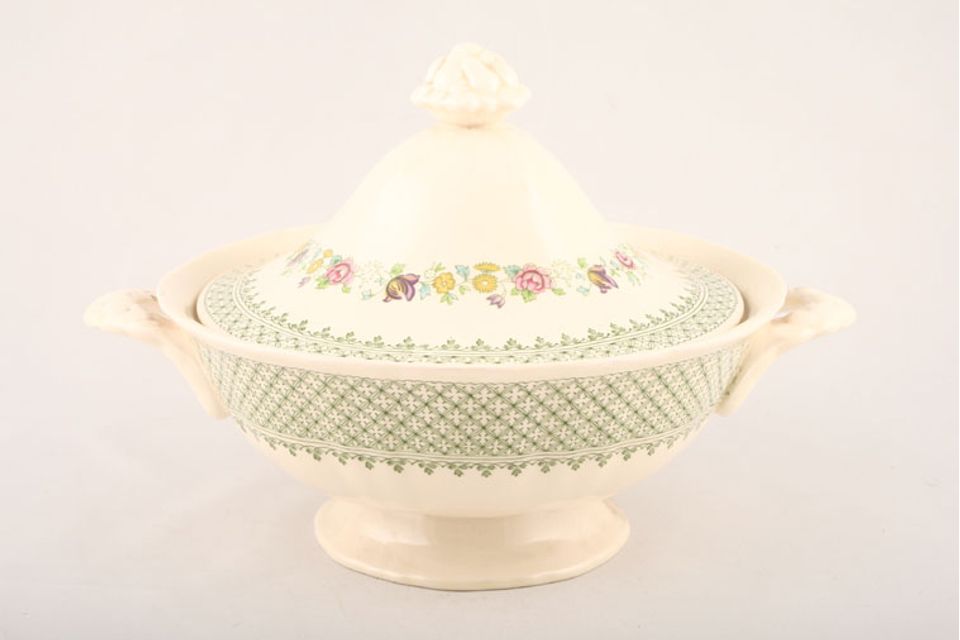 Masons Madrigal Vegetable Tureen with Lid lidded-2 handles-footed 1 1/2pt