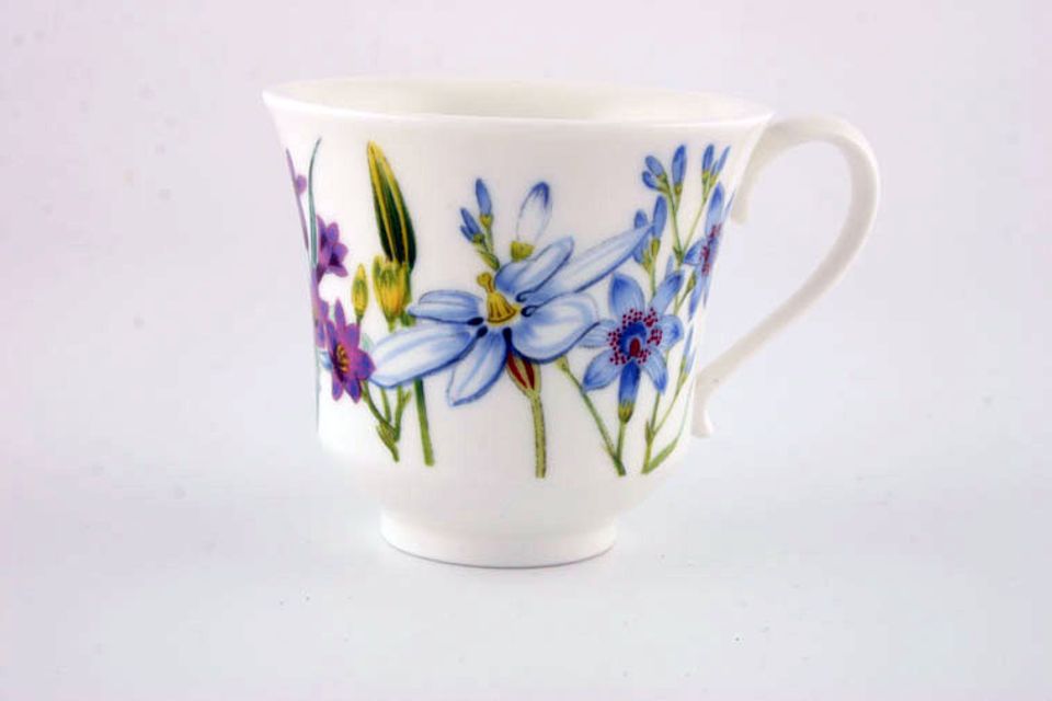 Portmeirion Ladies Flower Garden Coffee Cup Flared LFG 3 - Backstamps Vary 2 7/8" x 2 5/8"