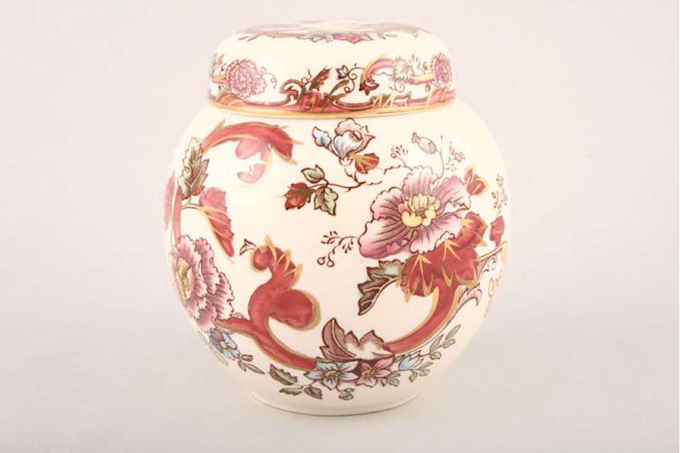 Masons Mandalay - Red Ginger Jar Prunus jar 5"
