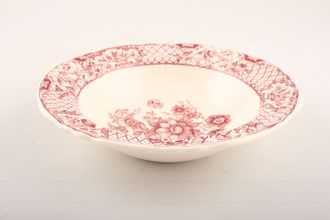 Sell Masons Stratford - Pink Rimmed Bowl Rimmed soup/dessert 6 1/2"
