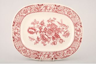 Sell Masons Stratford - Pink Platter Oblong meat plate 12"