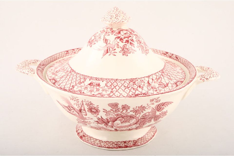 Masons Stratford - Pink Vegetable Tureen with Lid Round