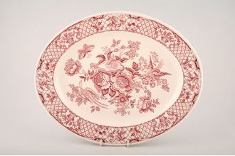 Sell Masons Stratford - Pink Oval Platter 14"