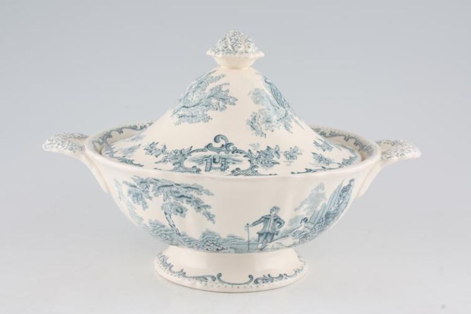 Masons Romantic - Blue Vegetable Tureen with Lid