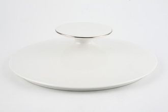 Thomas Medaillon Platinum Band - White with Thin Silver Line Vegetable Tureen Lid Only 2pt