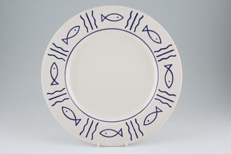 Hornsea Oceana Dinner Plate White border 11"