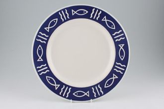 Hornsea Oceana Dinner Plate Blue border 11"