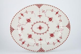 Furnivals Denmark - Pink Oval Platter 14"