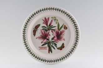 Portmeirion Botanic Garden Dinner Plate Rhododendrum Liliiflorum - Lily Flowered Azalea - named 10 1/2"
