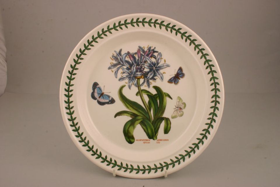 Portmeirion Botanic Garden Dinner Plate Agapanthus Africanus - African Lily - named 10 1/2"