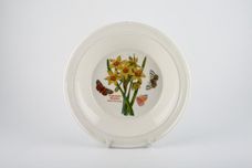 Portmeirion Botanic Garden Rimmed Bowl Narcissus Minimus - Small Narcissus - named - no pattern on rim 8 1/2" thumb 1