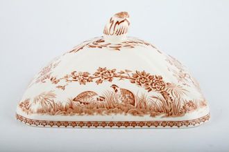 Furnivals Quail - Brown Vegetable Tureen Lid Only Square 2pt