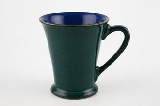 Denby Metz Mug Flared Top | Blue Inner | Green Outer 3 3/4" x 4 1/8"