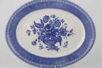 Churchill Out Of The Blue Oval Platter 12 1/4"