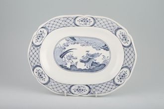 Furnivals Old Chelsea - Blue Oval Plate 10 1/2"