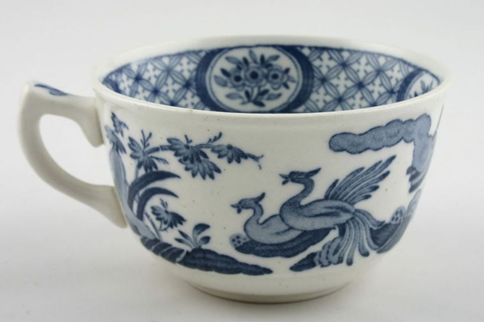 Furnivals Old Chelsea - Blue Teacup flower pattern in bottom of cup 3 5/8" x 2 1/8"