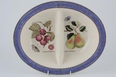 Wedgwood Sarah's Garden Vegetable Dish (Divided) Blue - Oval 11 3/4" thumb 1