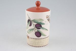 Wedgwood Sarah's Garden - Cream and Terracota Storage Jar + Lid