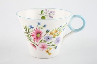 Sell Shelley Wild Flowers - Blue Edge Teacup tapers - flares at the top - smooth rim 3 1/2" x 2 3/4"