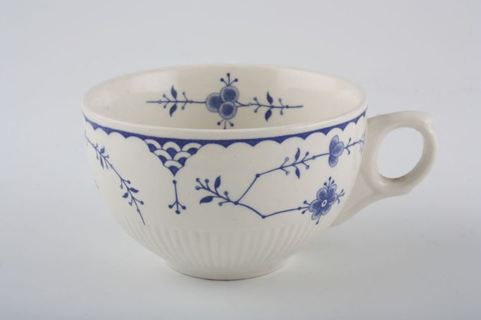 Furnivals Denmark - Blue Teacup flower inside cup - small opening in the handle 3 5/8" x 2 1/4"