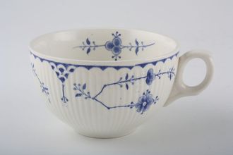 Sell Furnivals Denmark - Blue Teacup flower inside cup - whole cup fluted outside - small opening handle 3 1/2" x 2 1/4"