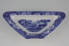 Spode Blue Italian Hor's d'oeuvres Dish Triangular Section Dish 10" thumb 1