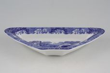 Spode Blue Italian Hor's d'oeuvres Dish Triangular Section Dish 10" thumb 2