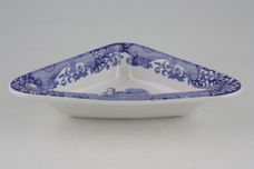 Spode Blue Italian Hor's d'oeuvres Dish Triangular Section Dish 6 3/4" thumb 2