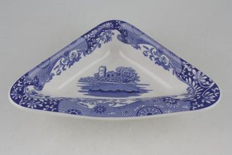 Spode Blue Italian Hor's d'oeuvres Dish Triangular Section Dish 6 3/4"