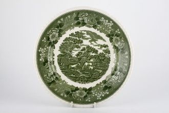 Adams English Scenic - Green Dinner Plate Deep - Horse Scene 10"