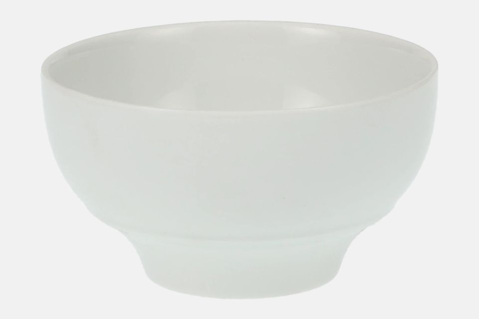 Thomas White - Plain - Rounded Shape Sugar Bowl - Open (Coffee) 3 3/4"
