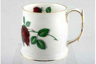 Royal Standard Red Velvet Mug tankard shape 2 7/8" x 3 1/8"