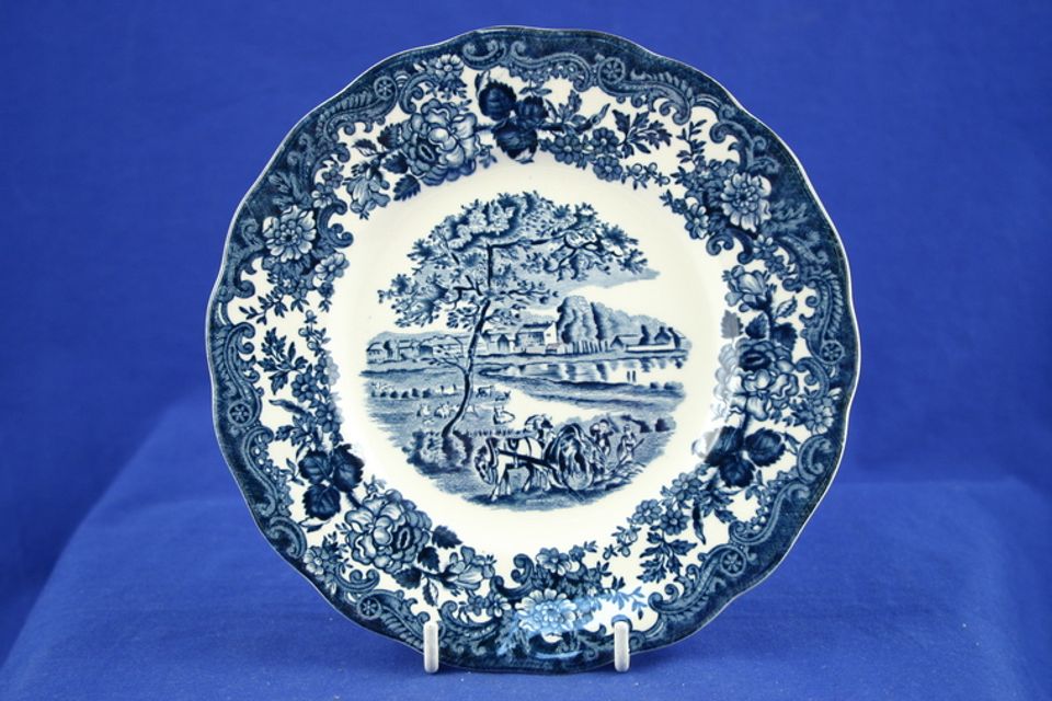 Palissy Avon Scenes - Blue Dinner Plate 9 3/4"