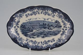 Sell Palissy Avon Scenes - Blue Sauce Boat Stand oval 7 3/4"
