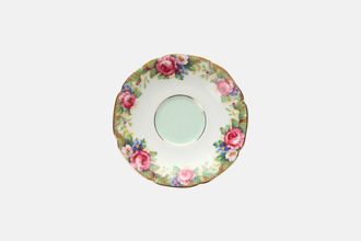 Paragon Tapestry Rose - S5459 Coffee Saucer Green centre 4 5/8"