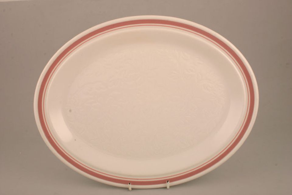 Royal Doulton Tracery Coral - L.S 1072 Oval Platter 13 1/2"