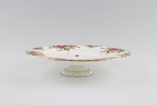 Royal Albert Old Country Roses Cake Stand With Metal Foot 8 1/4" thumb 1