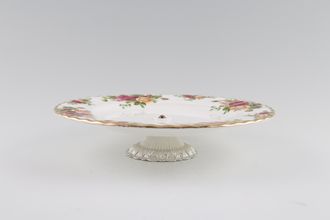 Royal Albert Old Country Roses Cake Stand With Metal Foot 8 1/4"