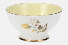 Royal Standard Sunset Sugar Bowl - Open (Tea) round - yellow inner - wavy rim 4" thumb 1