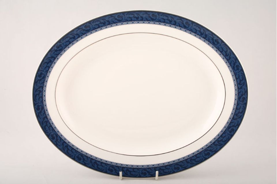 Marks & Spencer Hampton - Blue Oval Platter 13 1/2"