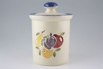 Sell Poole Dorset Fruit Storage Jar + Lid Size represents height. Combination 5 1/2"