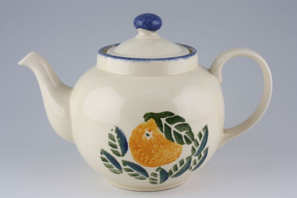 Poole Dorset Fruit Teapot Orange - New Style 2pt