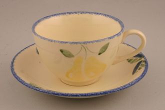 Sell Poole English Orchard - similar to Dorset Fruit Breakfast Saucer Leaf pattern only 6 3/8"