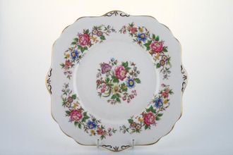 Royal Stafford Rochester Cake Plate Square - 4 ears 9 1/2"