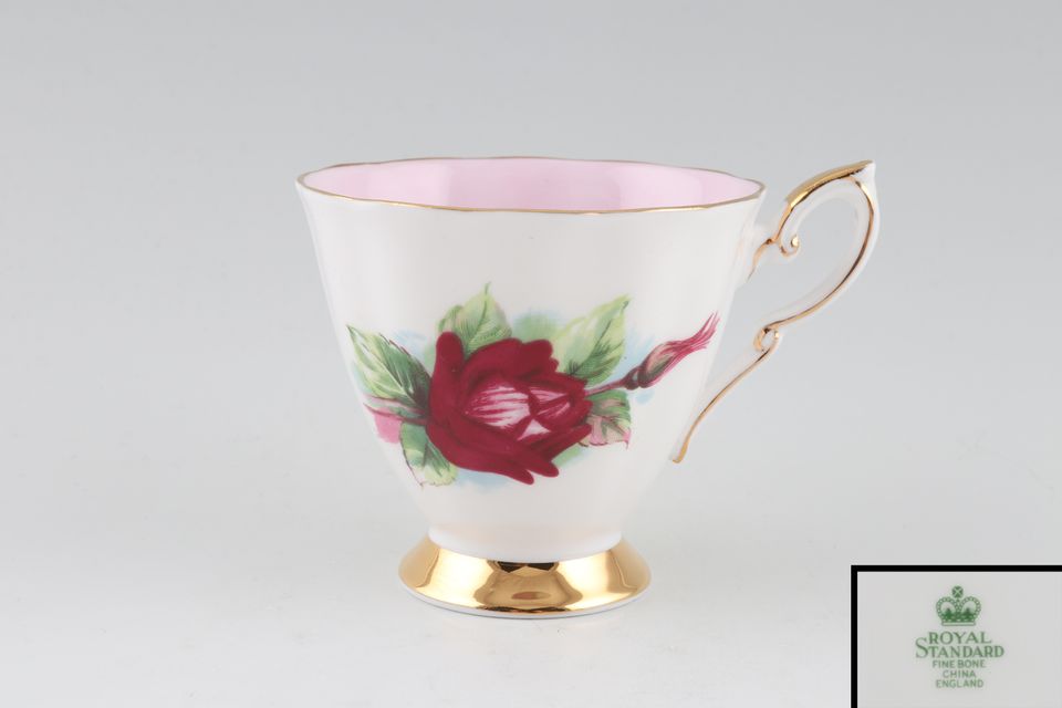 Royal Standard Harry Wheatcroft Roses - Grand Gala Coffee Cup Grand Gala - Crown back stamp 2 7/8" x 2 3/4"