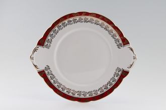 Royal Stafford Morning Glory - Red Cake Plate Round - Eared 10 3/4"